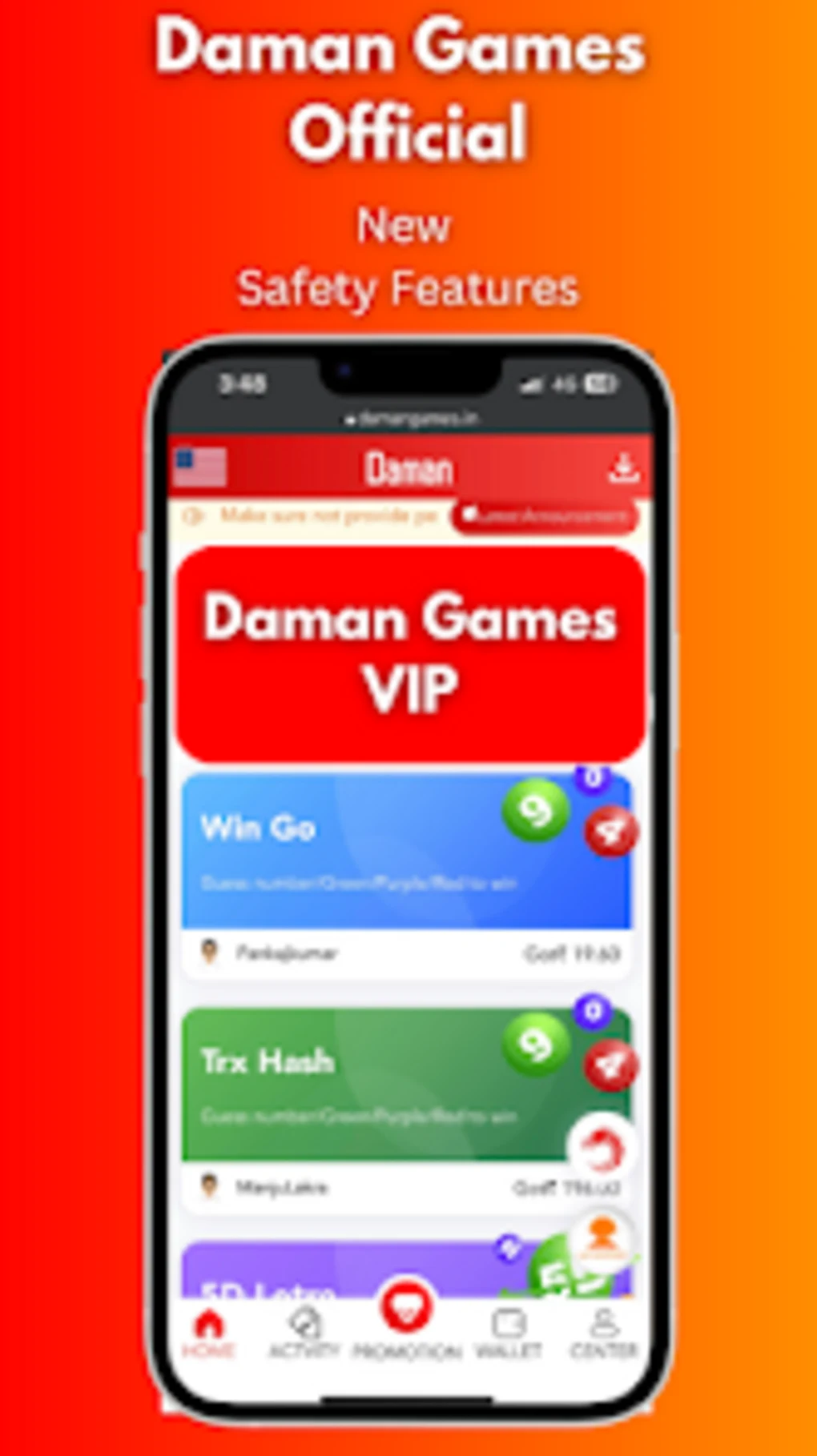 Daman games app